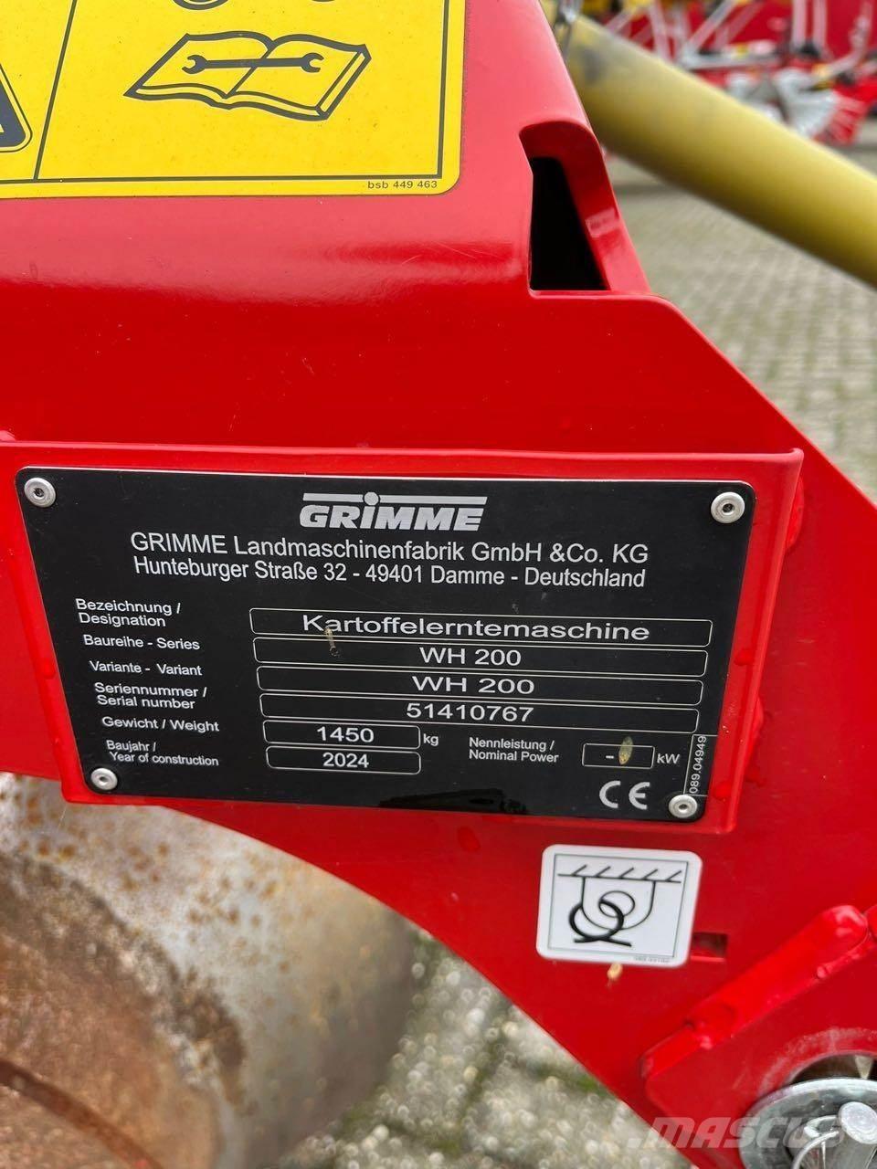 Grimme WH 200 Картоплезбиральні комбайни