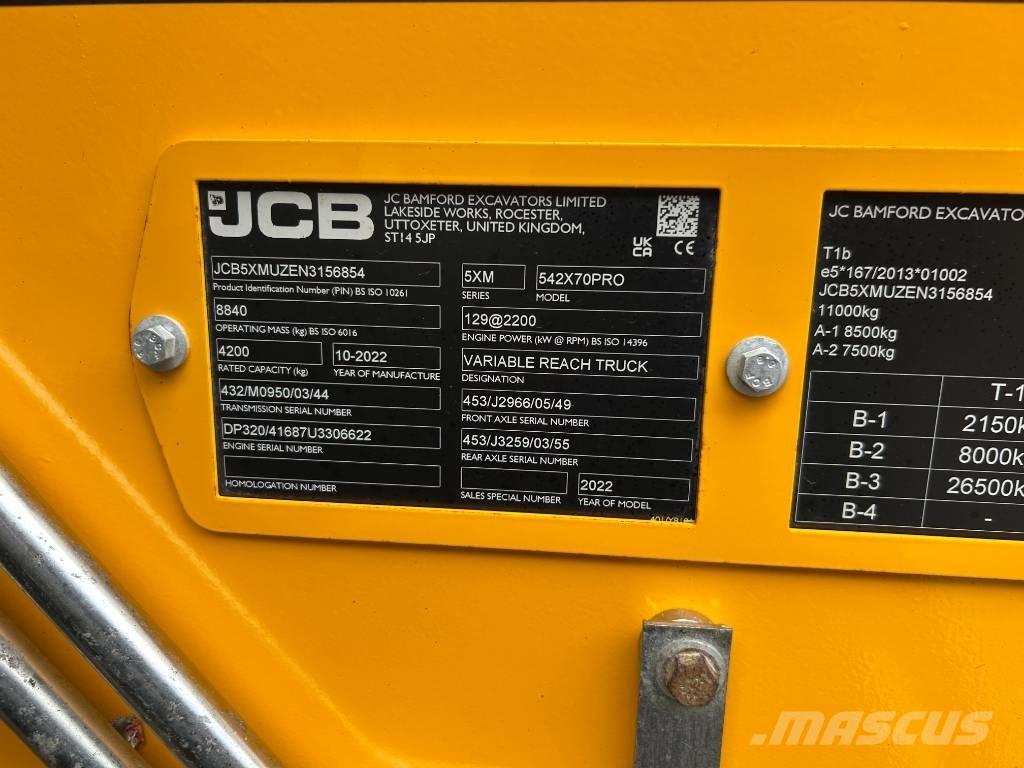 JCB 542-70 Agri Pro Телескопічний навантажувач