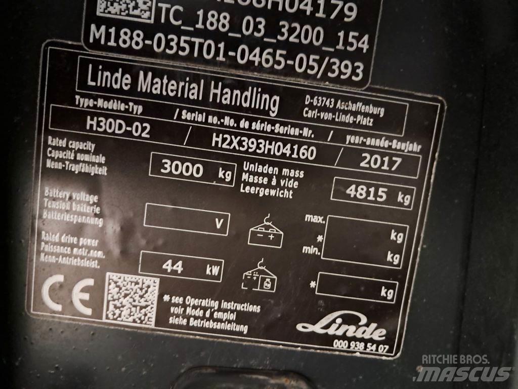 Linde H30D-02 Дизельні навантажувачі