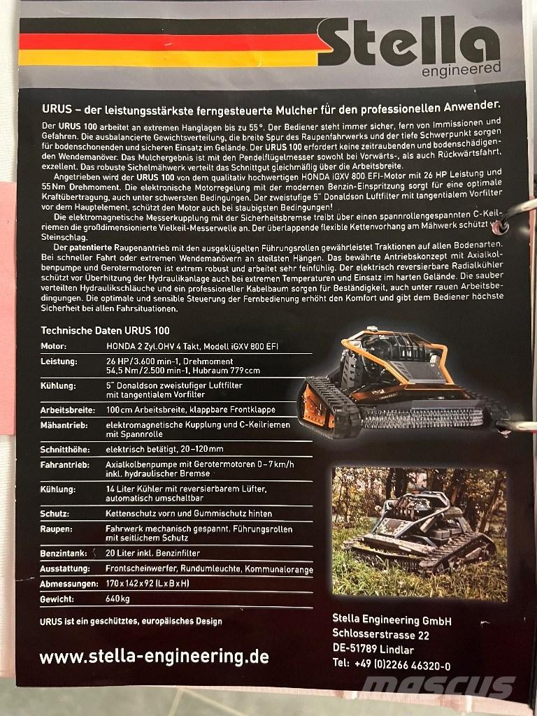 Stella URUS 100 Газонокосарки-роботи