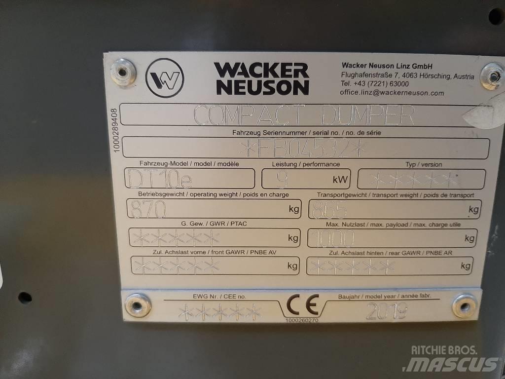 Wacker Neuson DT10e Гусеничні самоскиди