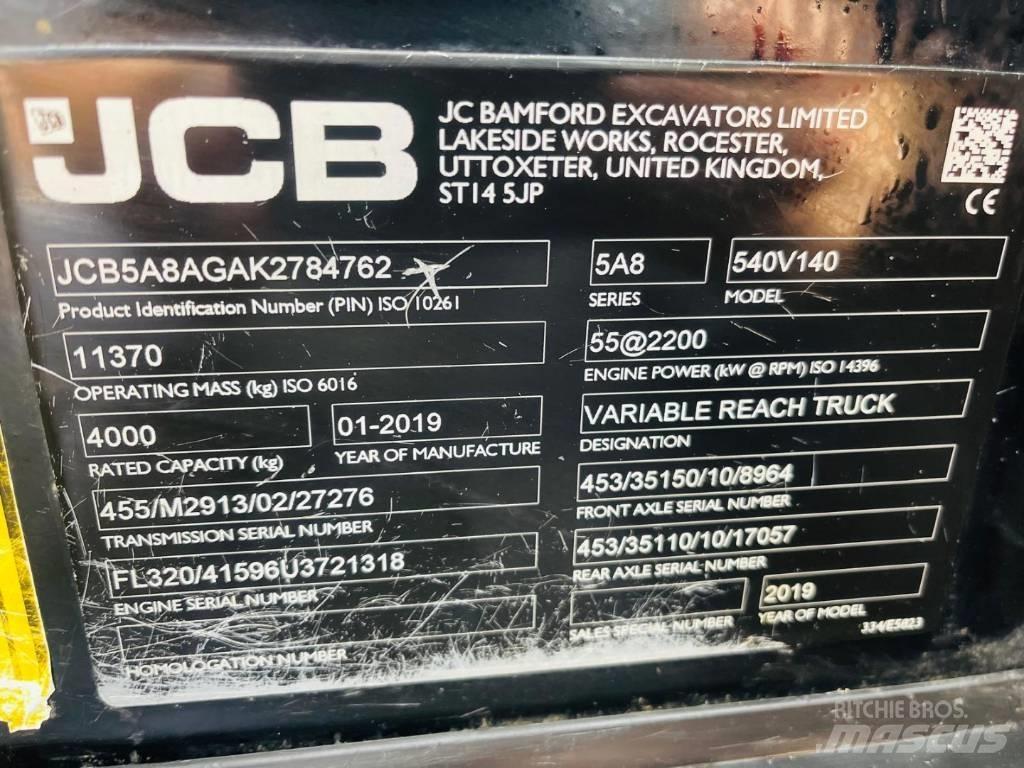 JCB 540-140 Телескопічні навантажувачі
