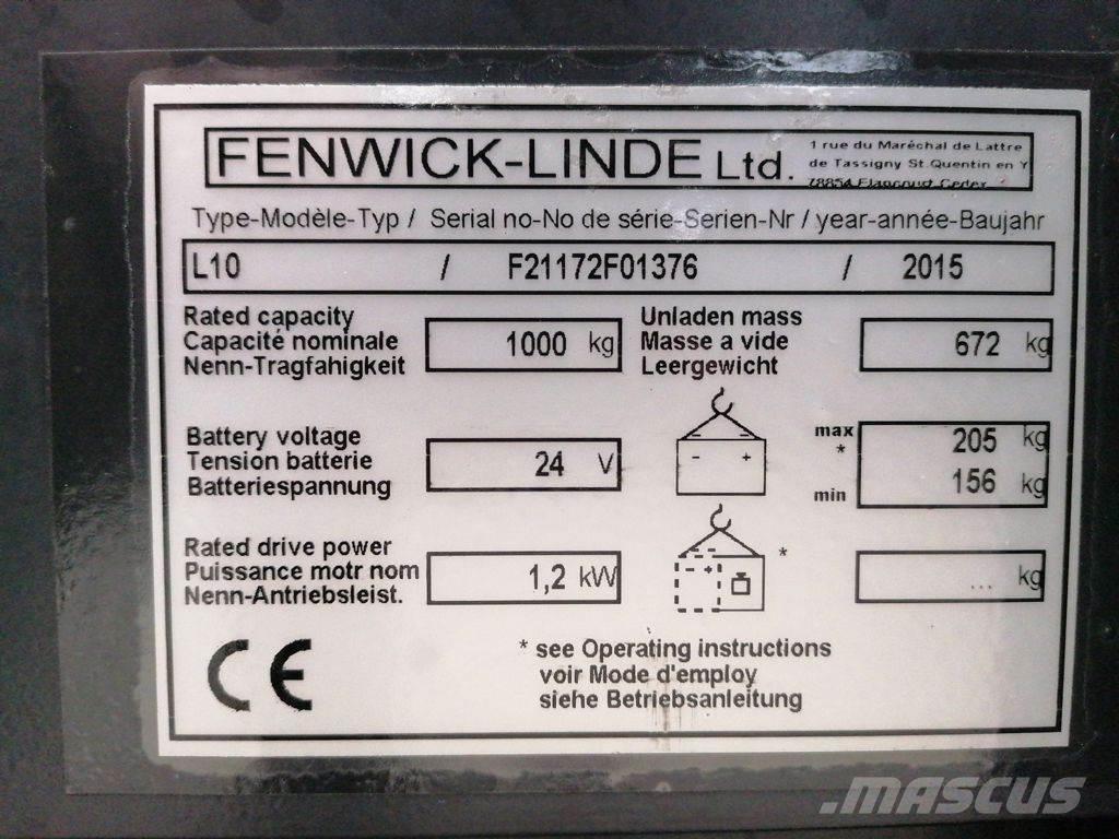 Linde L10 Ручний візок