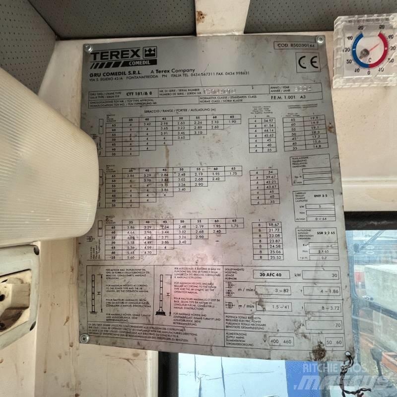 Terex CTT181-A8 Баштові крани