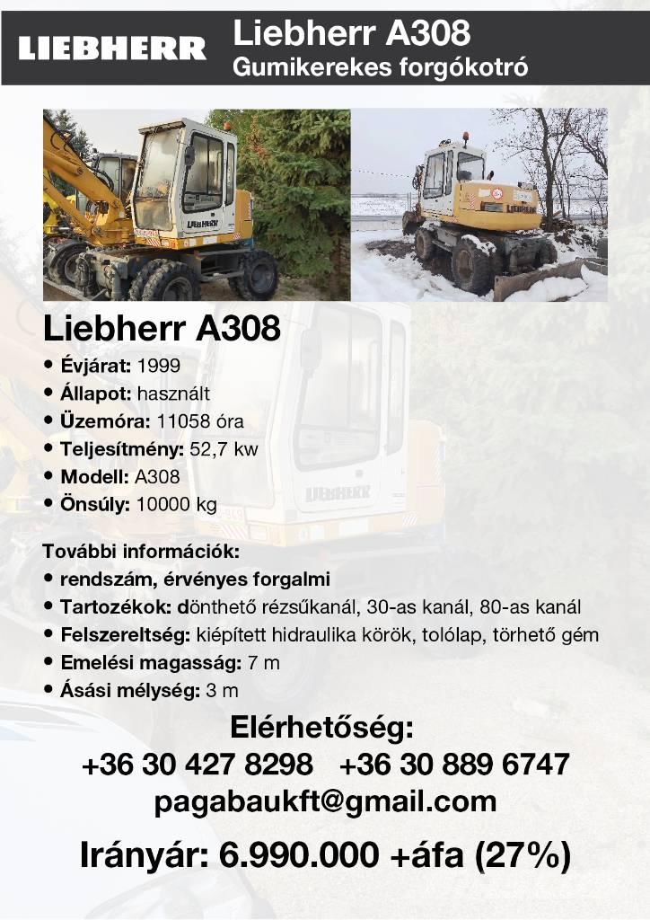 Liebherr A 308 Колісні екскаватори