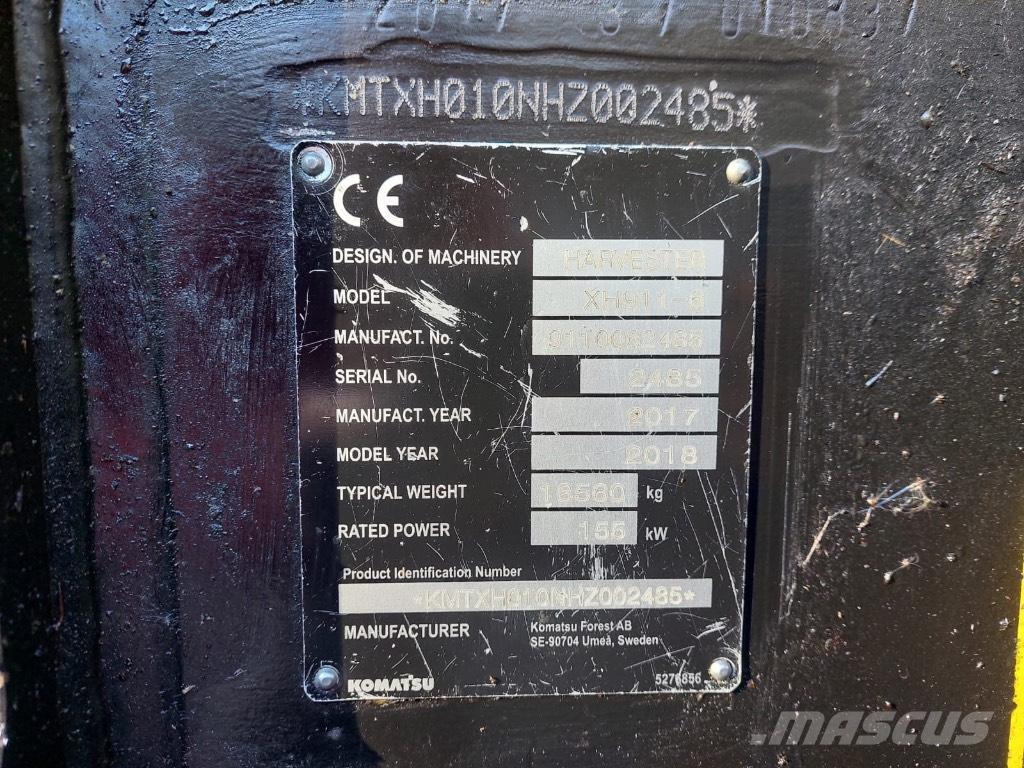 Komatsu 911 Харвестери