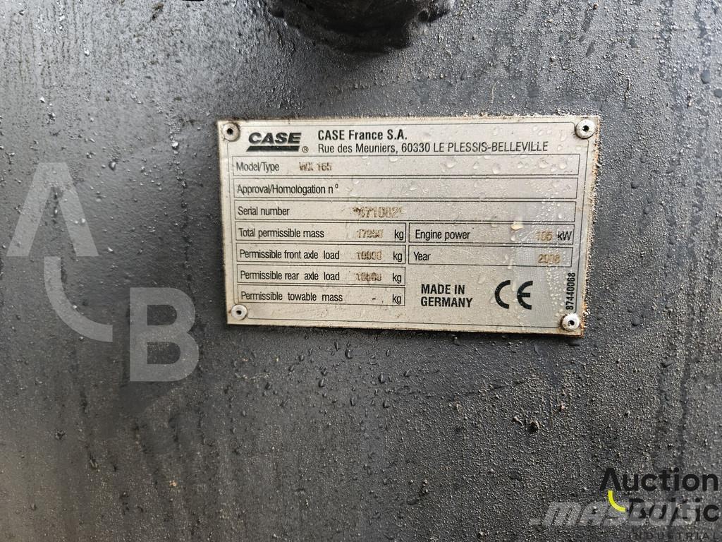 CASE WX 165 Колісні екскаватори