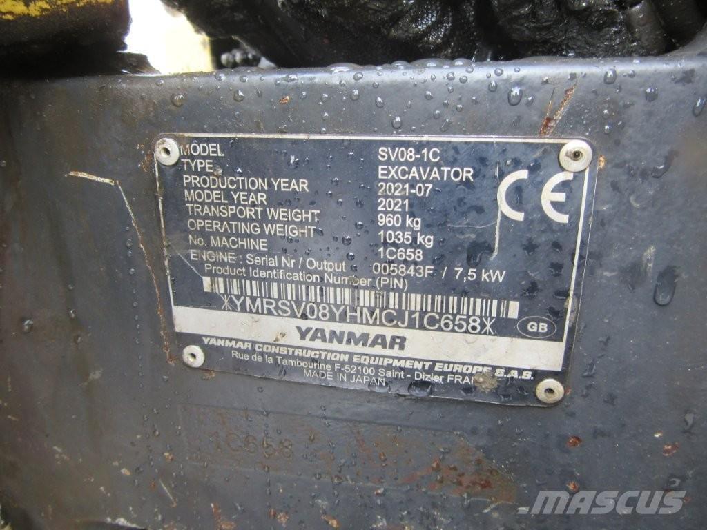 Yanmar SV08 Гусеничні екскаватори