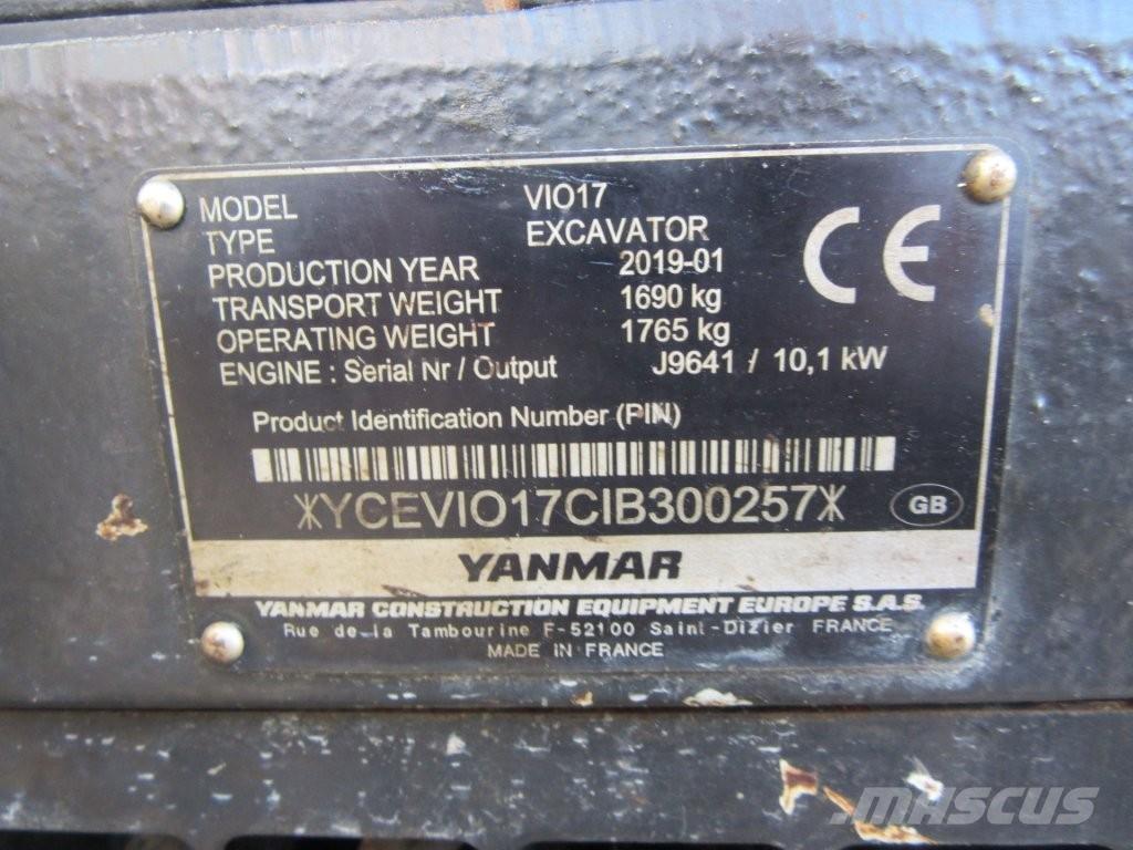 Yanmar ViO17 Гусеничні екскаватори