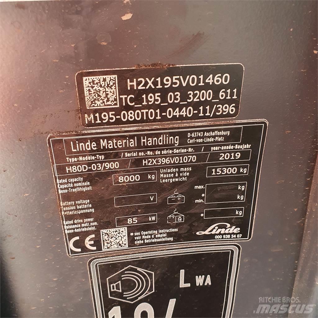 Linde H80D/900 Дизельні навантажувачі