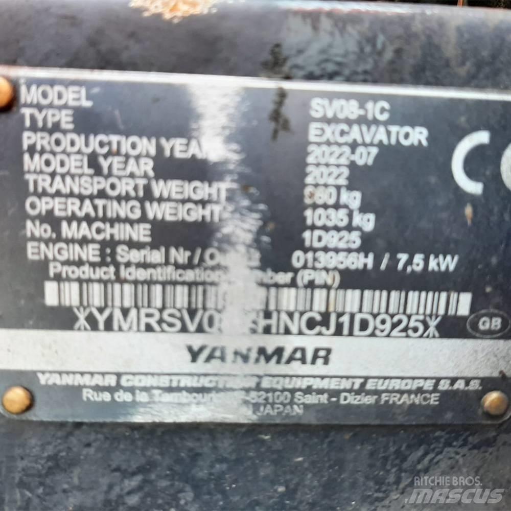 Yanmar SV 08 Міні-екскаватори < 7т