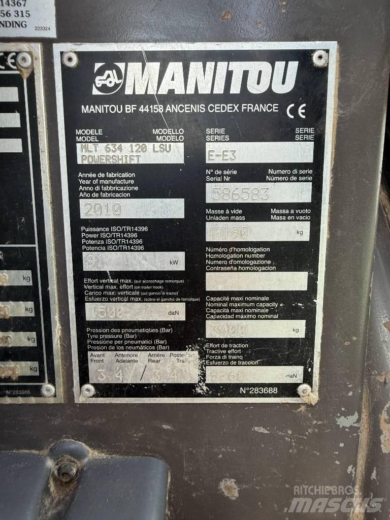 Manitou MLT 634-120 Телескопічні навантажувачі