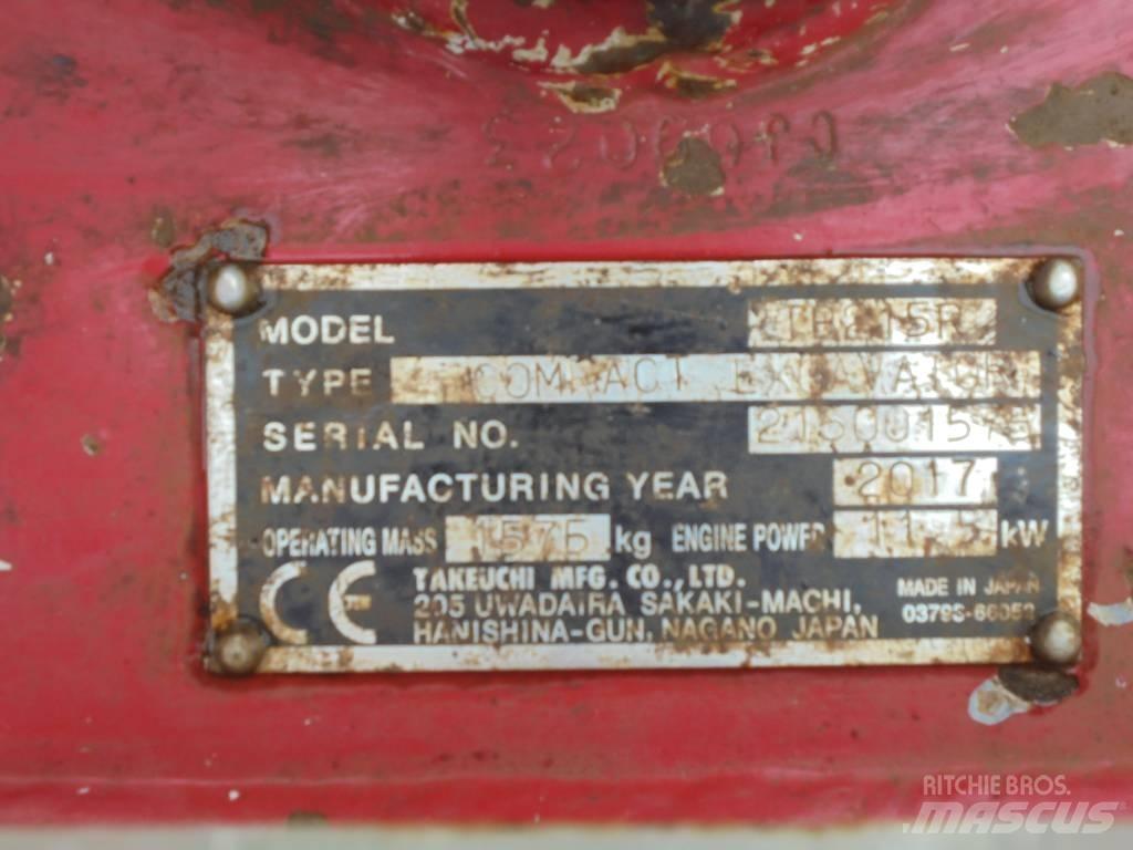 Takeuchi TB215R Міні-екскаватори < 7т