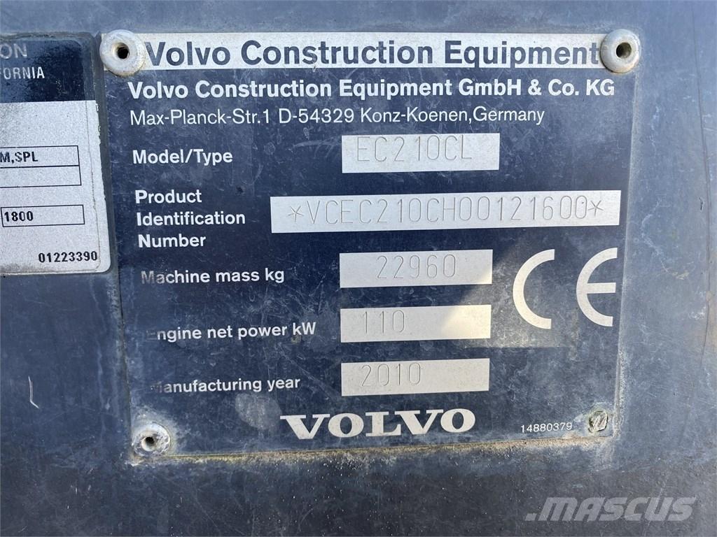 Volvo EC 210 C L Гусеничні екскаватори