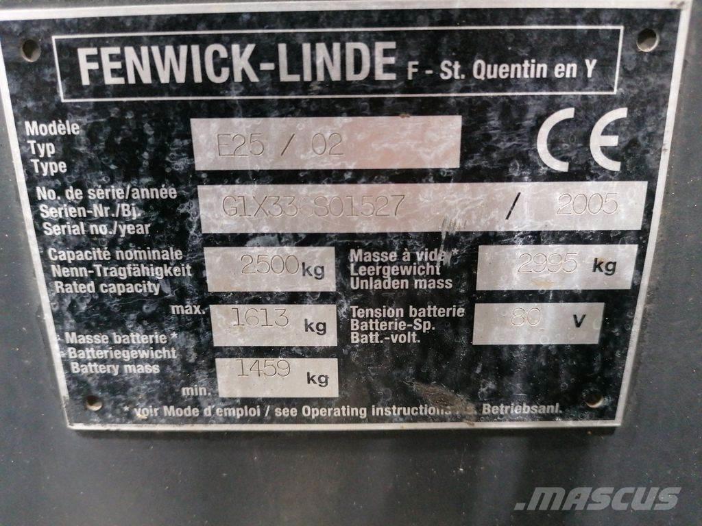 Linde E25/02 Електронавантажувачі