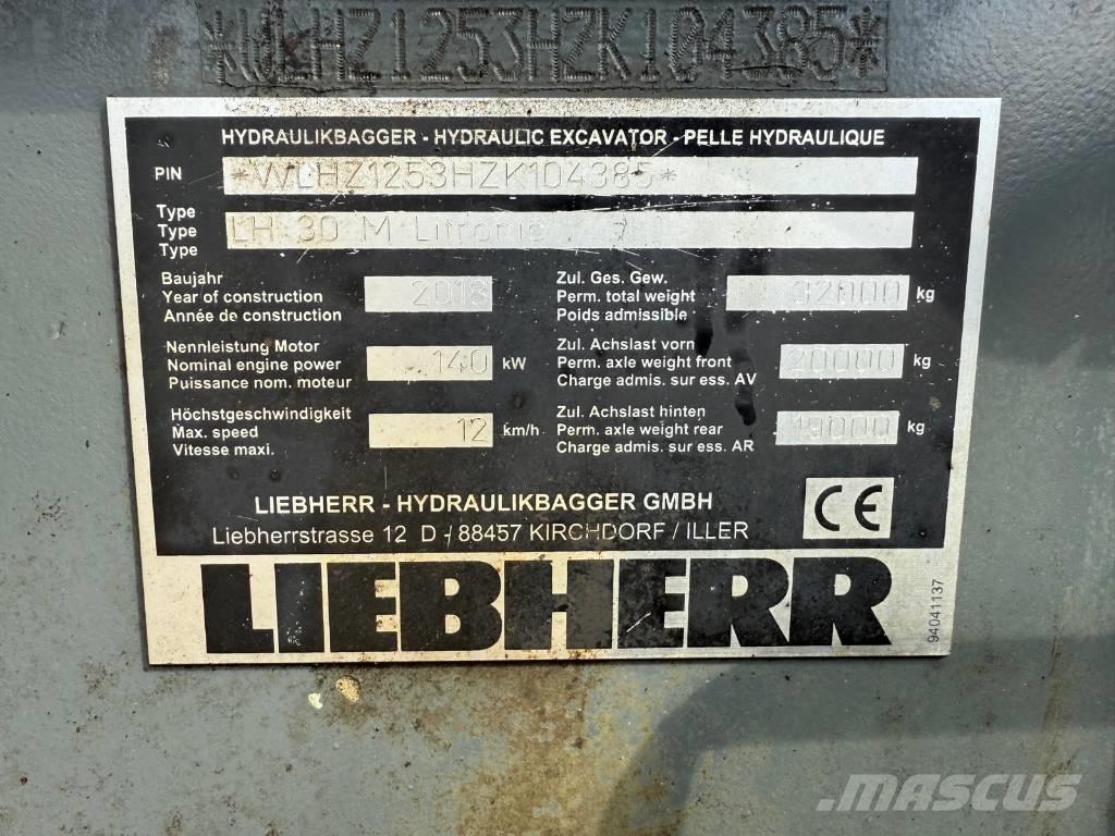 Liebherr LH 30 M Перевантажувачі металобрухту/промислові навантажувачі