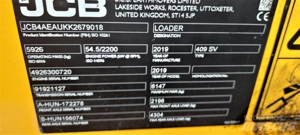 JCB 409 Фронтальні навантажувачі