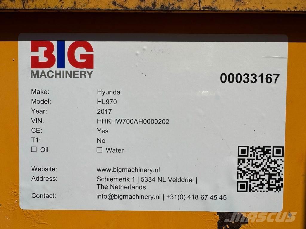 Hyundai HL970 Фронтальні навантажувачі