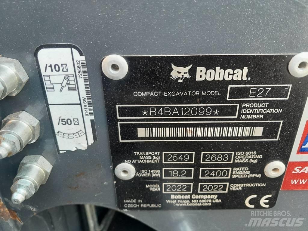 Bobcat E 27 Міні-екскаватори < 7т
