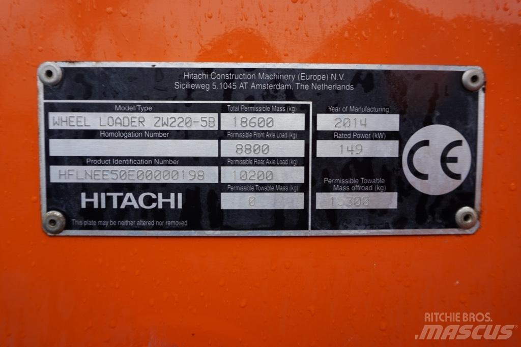 Hitachi ZW 220-5 B Фронтальні навантажувачі