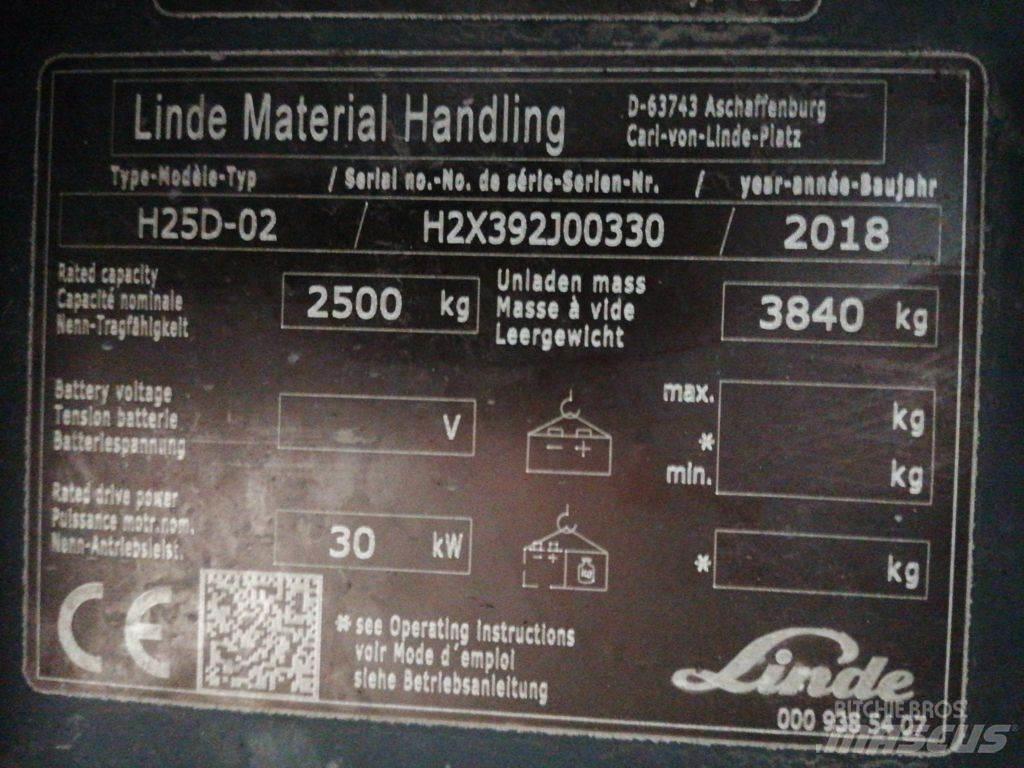 Linde H25D-02 Дизельні навантажувачі
