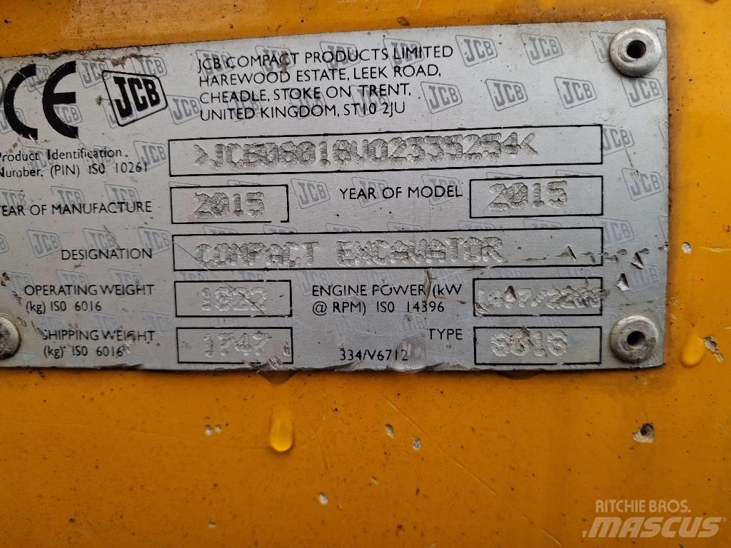 JCB 8018 CTS Міні-екскаватори < 7т