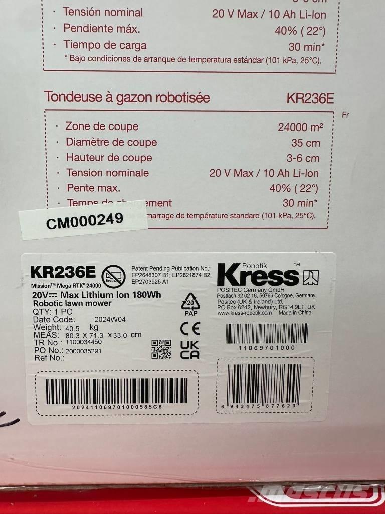 Kress KR236E Газонокосарки-роботи
