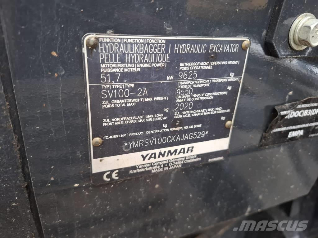 Yanmar SV 100-2A Середні екскаватори 7т. - 12т.