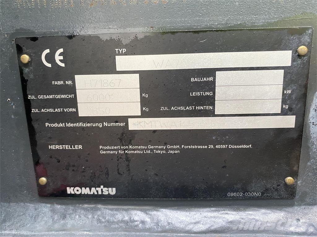 Komatsu WA70M-8EO Багатофункціональне обладнання для вантажних і землекопальних робіт