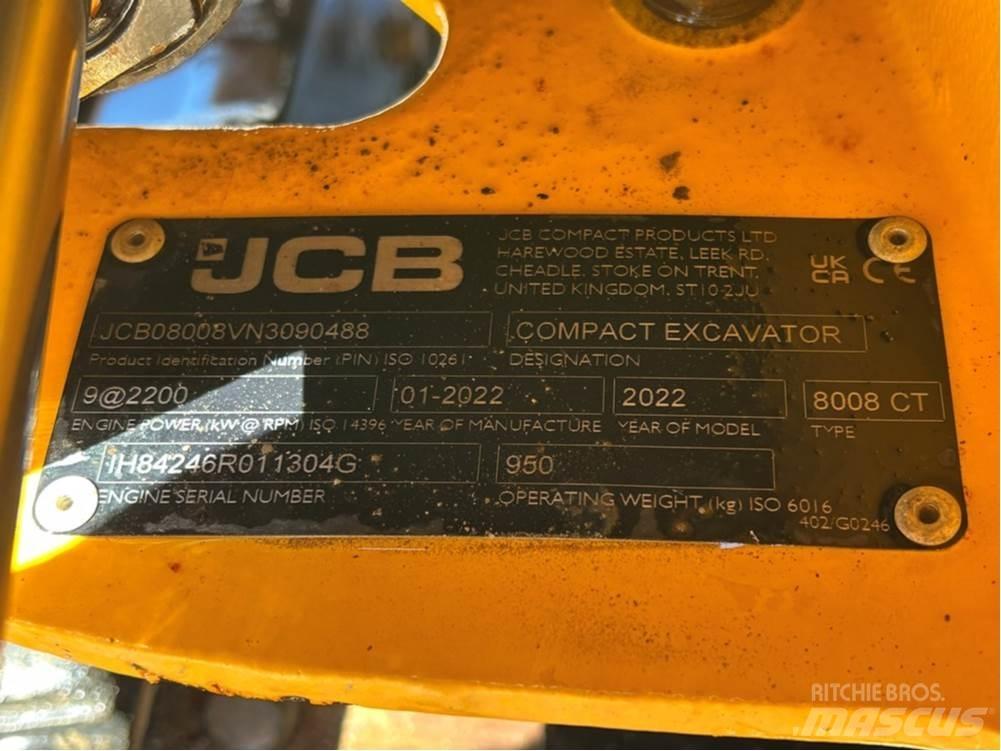 JCB MICRO 8008 Міні-екскаватори < 7т