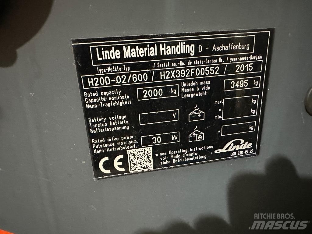 Linde H20D-02 Дизельні навантажувачі