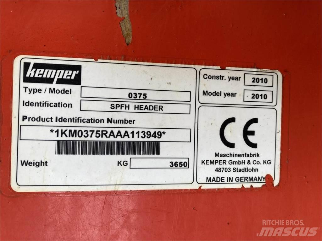 Kemper 375 Додаткове обладнання для збиральних комбайнів