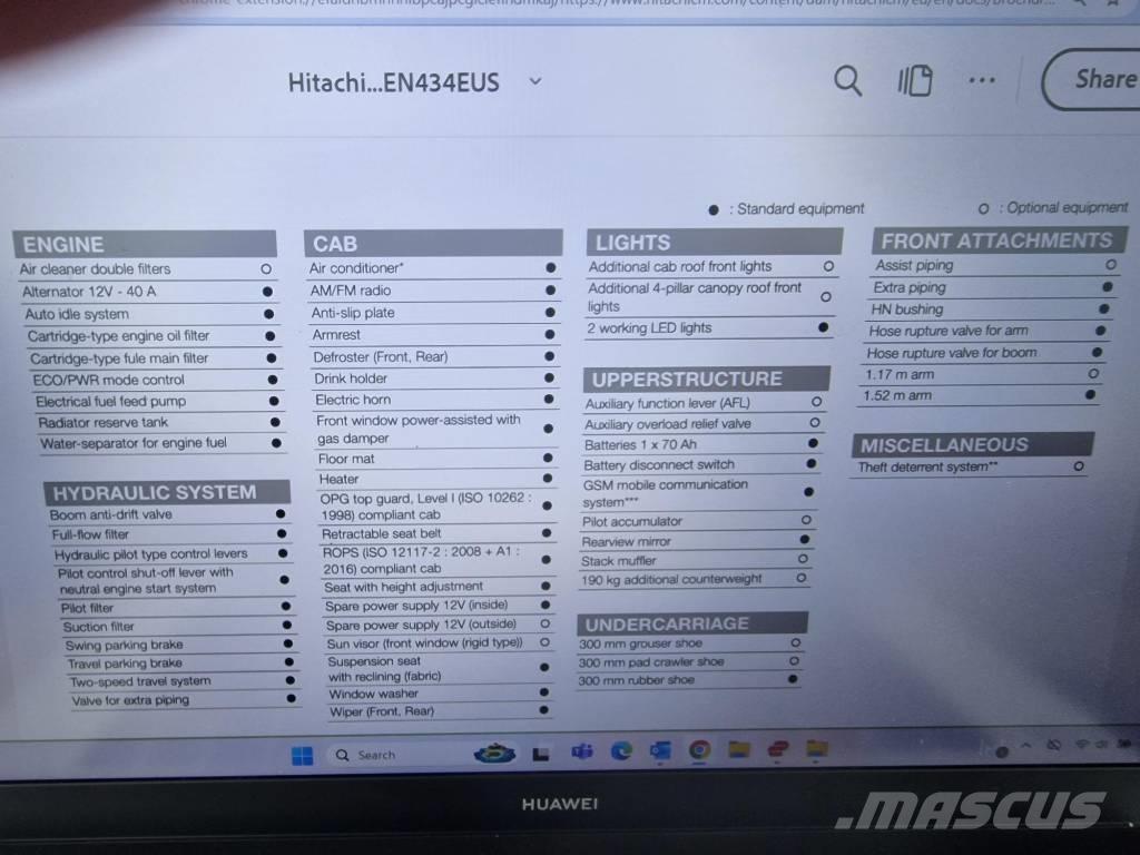 Hitachi ZX 33 U-6 Міні-екскаватори < 7т