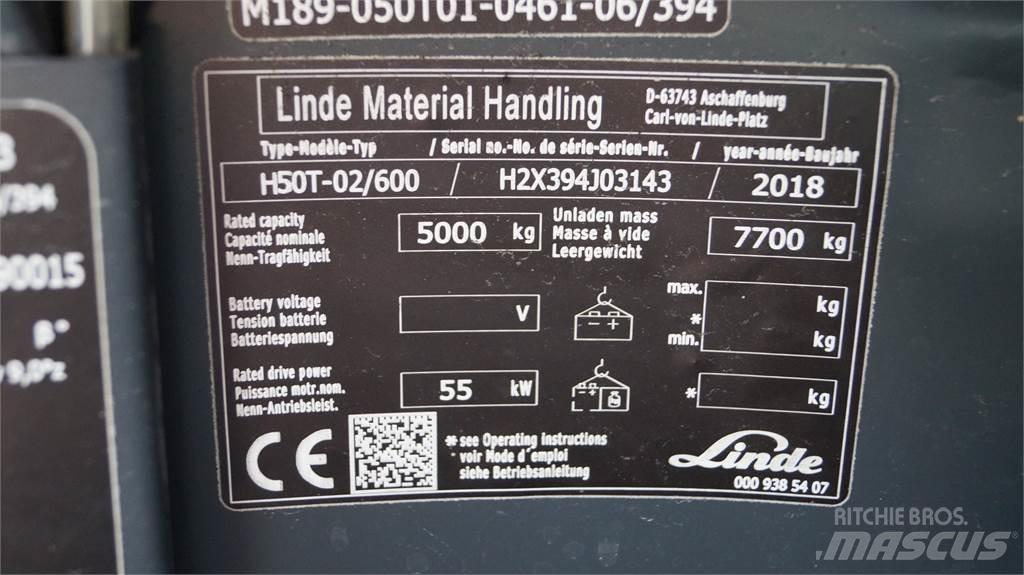 Linde H50T/600 Газові навантажувачі