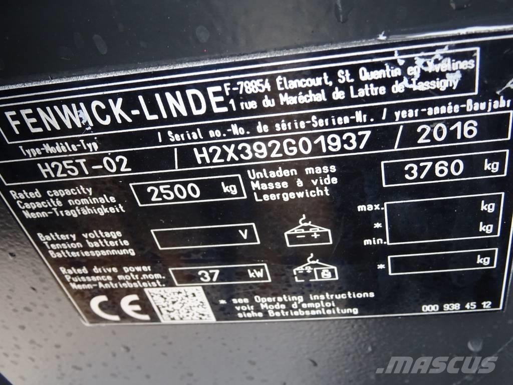 Linde H25T-02 Газові навантажувачі