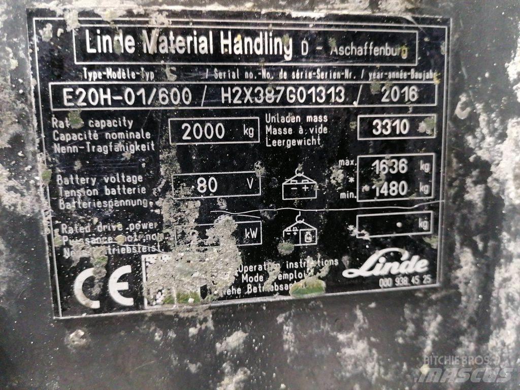 Linde E20H-01/600 Електронавантажувачі