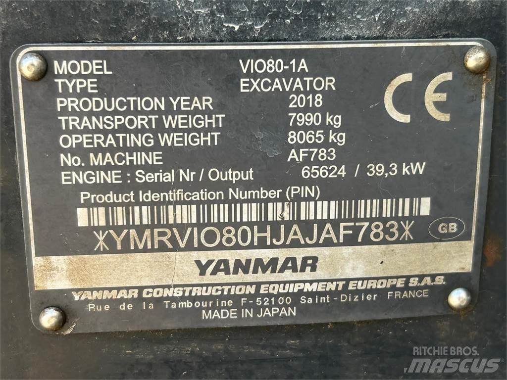 Yanmar Vio 80-1A Середні екскаватори 7т. - 12т.