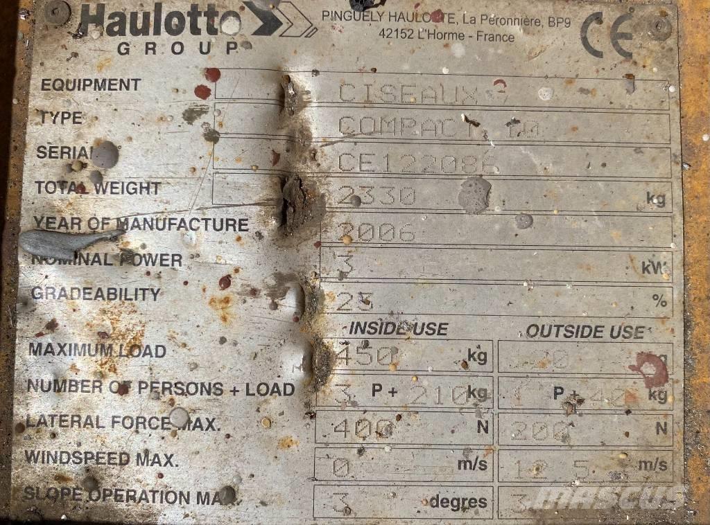 Haulotte Compact 10 Підйомники-ножиці