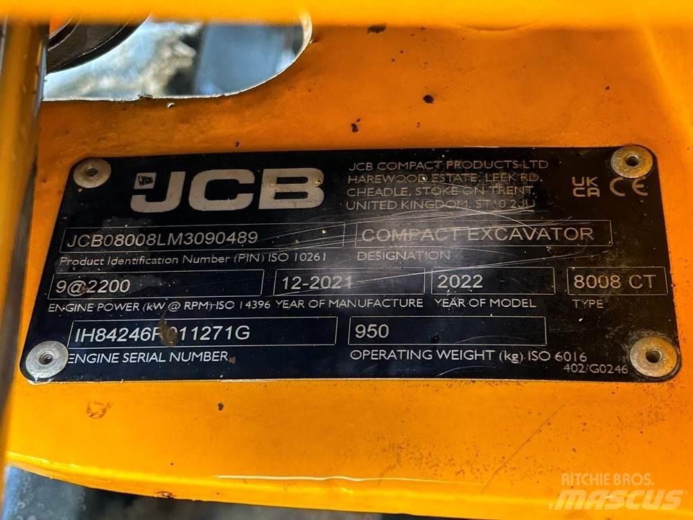 JCB 8008 Міні-екскаватори < 7т