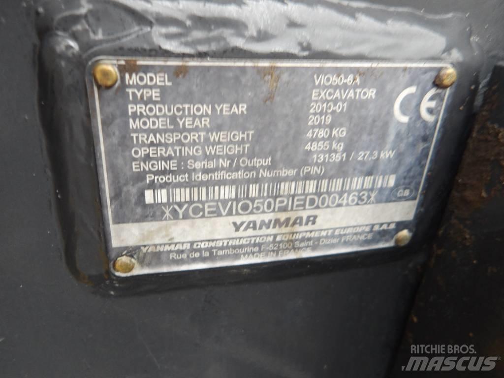Yanmar Vio 50 Міні-екскаватори < 7т
