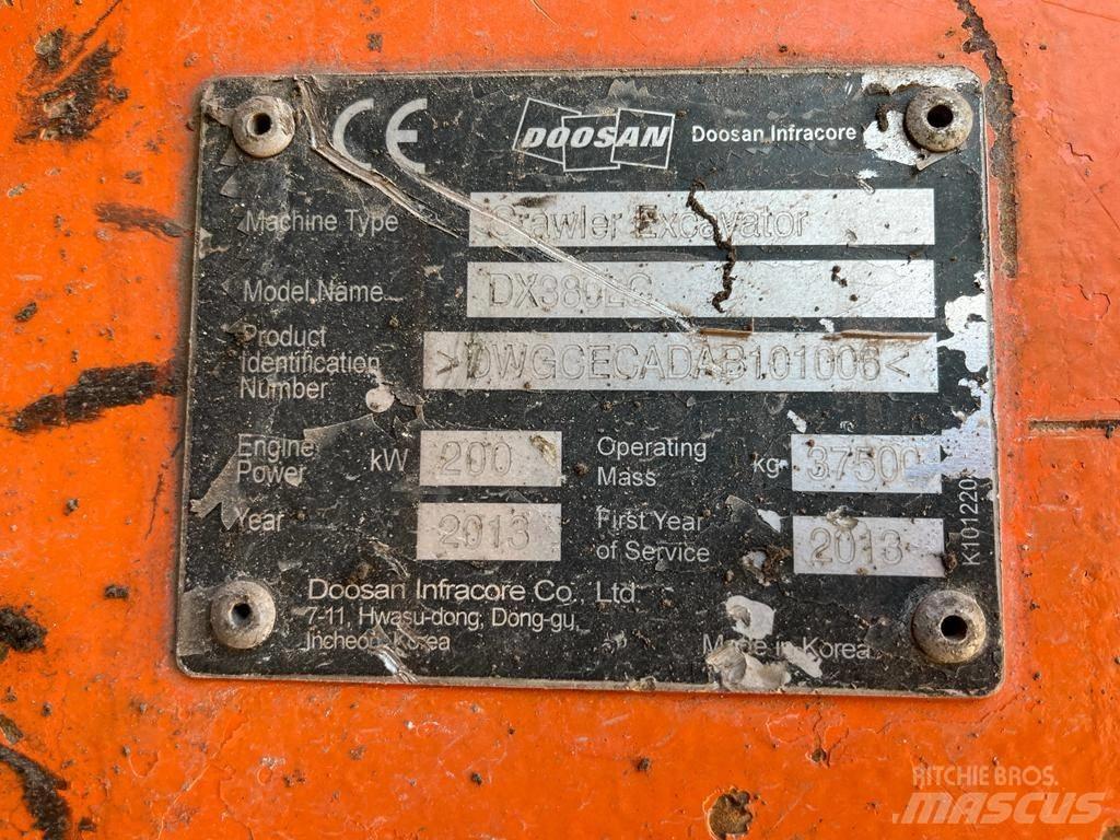 Doosan DX 380 LC Гусеничні екскаватори