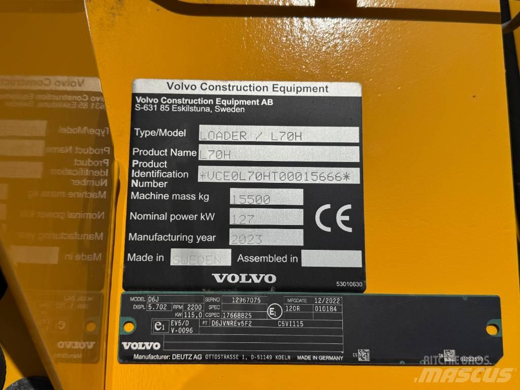 Volvo L 70 H Фронтальні навантажувачі