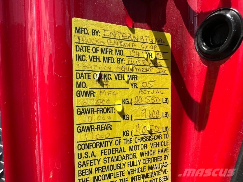 International 7300 Пожежні машини та устаткування