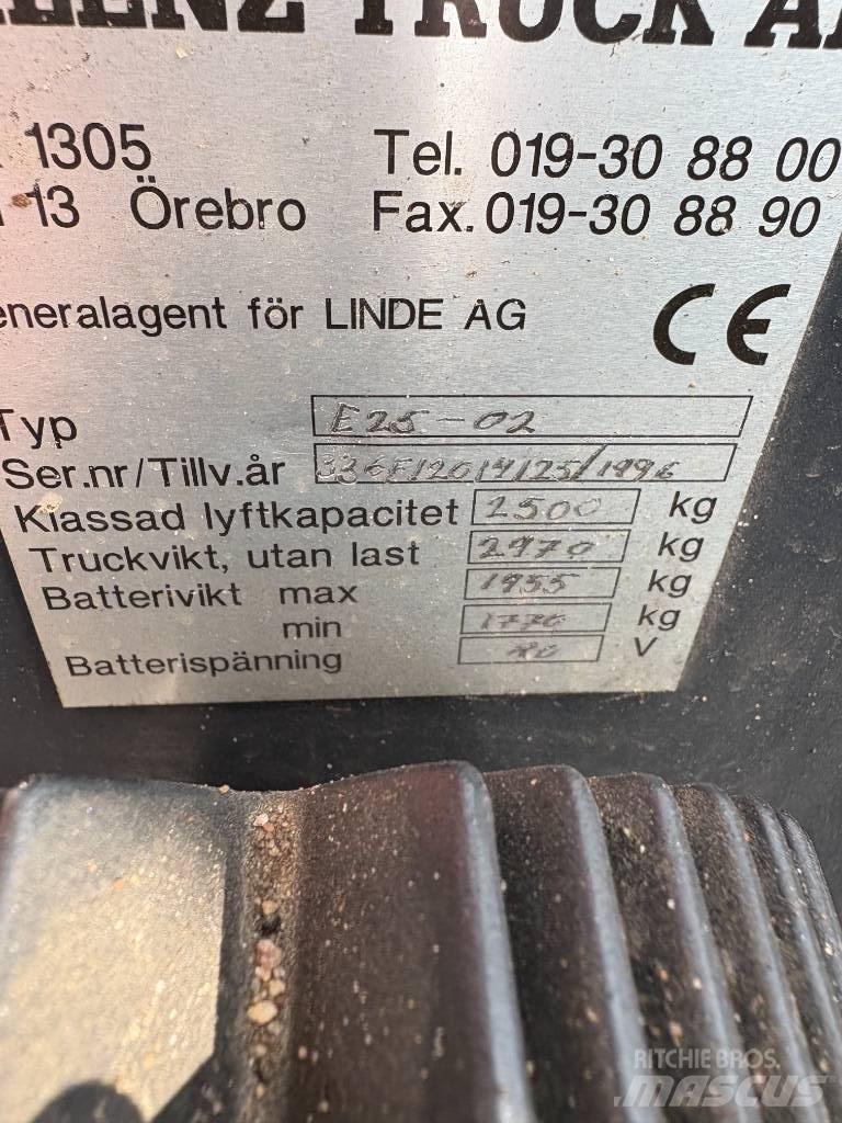Linde E 25 Електронавантажувачі