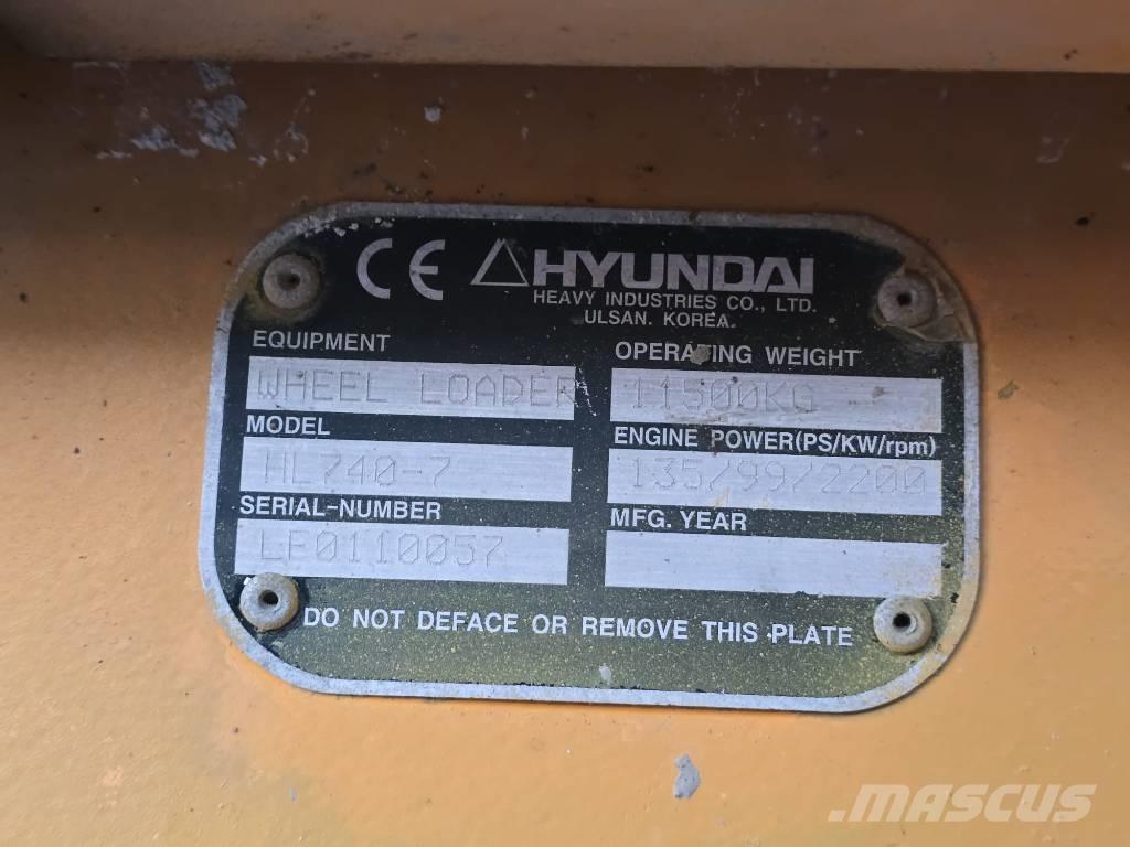 Hyundai 740-7 Фронтальні навантажувачі