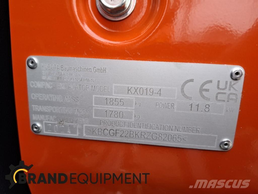 Kubota KX019-4 Міні-екскаватори < 7т