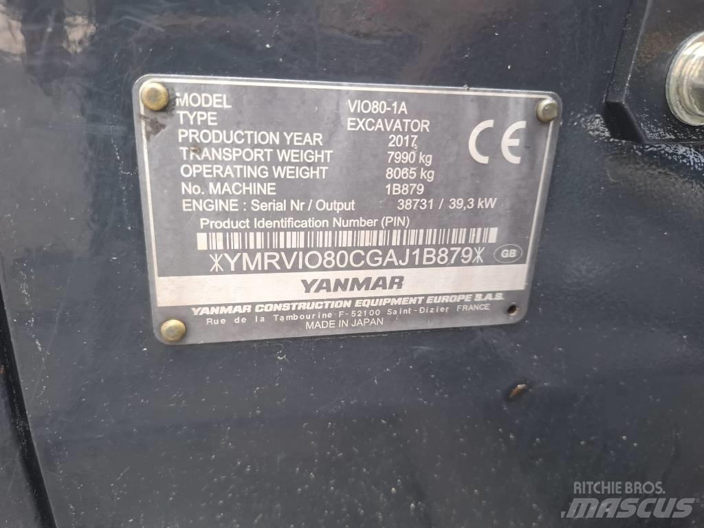 Yanmar Vio 80-1A Середні екскаватори 7т. - 12т.