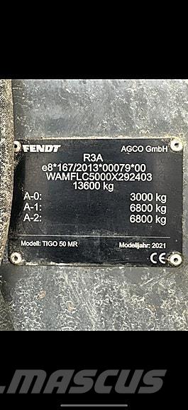 Fendt Tigo 50 MR Прицепи загального призначення