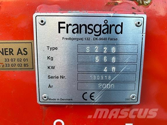 Fransgård S-220 Інше дорожнє і снігозбиральне обладнання