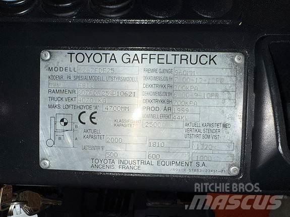 Toyota 62-FDF25 Дизельні навантажувачі